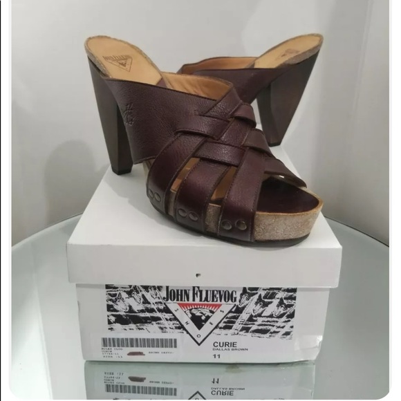 John Fluevog “Curie” Dallas brown size 11 - Picture 1 of 3